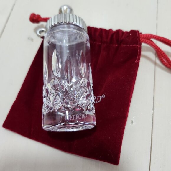 Vintage Waterford Crystal “Baby’s First Christmas” Baby‎ Bottle w/ Velvet Bag - Picture 8 of 12
